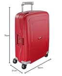 Samsonite S'Cure - Spinner L Valigia, L 75 cm, 102 L, Rosso (Crimson Red) - 9