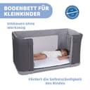 Chicco Next2Me Forever, 3-in-1-Babybett für Neugeborene, Bistellbett, das zu einem Montessori-Bett wird, bis 4 Jahre (22 kg), verstellbare Höhe, gute Luftzirkulation, 4 Räder, inklusive Matratze - 6
