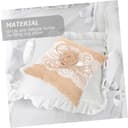 Toyvian Cuscino per Cerimonie di Matrimonio e Fidanzamento Lino Khaki con Design e Leggero Protegge Grazia le Tue Stili multipli Stili multipli - 4