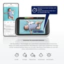 Motorola Nursery PIP1710 Connect WLAN-Babyphone mit motorisierter HD-Kamera und 12,7 cm (5 Zoll) Touchscreen, Weinerkennung und Übersetzung, Motorola Baby App, Nachtsicht, Montage für Kinderbett - 7