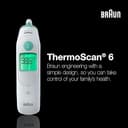 Braun ThermoScan 6, IRT6515 - Termometro digitale per le orecchie per adulti, neonati, bambini e bambini, veloce, delicato e accurato con risultati codificati a colori, bianco - 8