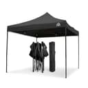 All Seasons Gazebos 3x3m Totalmente Impermeable Pop up Gazebo - Negro - 1
