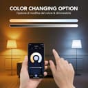 Bratek 2 Lampadine Smart E27 Compatibili con Alexa, Google Home, App Tuya, SmartLife - 11W, 1050 Lumen, Dimmerabili, LED RGB e LED CCT per Multicolore e Bianchi Perfetti - Equivale a 90W Incandescenza - 4