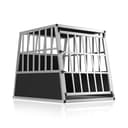 CADOCA® Trasportino Cani L 90x66x72cm Richiudibile Alluminio Impermeabile Box Auto Cagnolini - 1