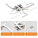 Sweier Plafoniera LED con Telecomando, 28W Lampada Soffitto Dimmerabile, 2800LM Moderno Cromato Curvo Lampadario, per Soggiorno, Camera da Letto Cucina, Sala da Pranzo - 3