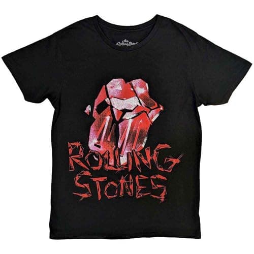 The Rolling Stones T Shirt Hackney Diamonds Cracked Glass Tongue Ufficiale Size XL