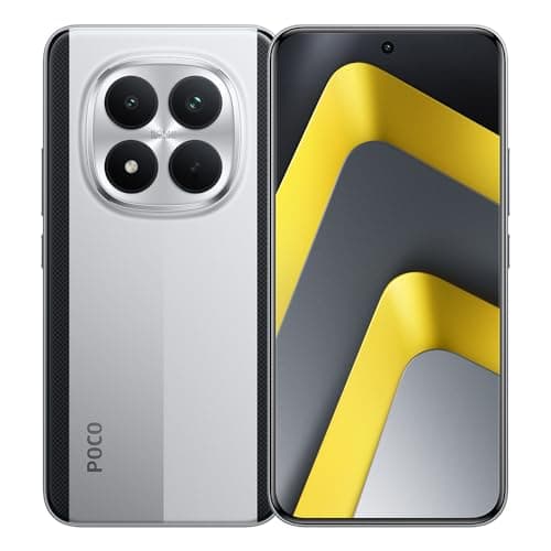 XIAOMI POCO M8 Pro 5G Smartphone, Silber, 8+256GB 6500mAh Akku, IP68 Staubdicht, 120Hz, Android 15, 6,83 Zoll Display, 1280 x 2772 Pixel, Ladegerät ohne NFC
