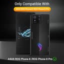 Euukzzea Protector de Pantalla para ASUS ROG Phone 8 /ROG Phone 8 Pro Cristal Templado, 3 Piezas Dureza 9H Vidrio Templado y 2 Piezas Protector de Lente de Cámara, HD Transparente - 2