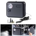 NINMORTH Portable 12V Air Compressor for Car Tires, Corded Electric Inflator with Digital Display, Cable, 4 Nozzles, 150PSI, Black - 2