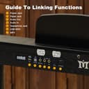 MUSTAR 88 Key Piano Keyboard for Beginners, Full-Size Digital Piano 88 Semi Weighted keys with 3-Pedal Unit, Portable Electric Piano with Built-In Speakers, USB/MIDI Connecting (Black) - 5