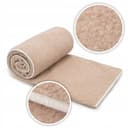 Wool & Home Merino Wolldecke 140x200 cm – Kuscheldecke aus 100% Merinowolle, Muster Beige Teddy – Gewicht 500 g/m² – Atmungsaktiv und Langlebig - 4