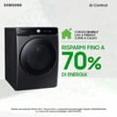 Samsung Lavatrice AI Control WF20DG8650BV/U3 Libera installazione, 20 Kg, Wifi, Ecobubble, AI Wash, Vapore Igienizzante, Carica Frontale, Corpo: Bianco, Oblò: Nero, 68,6l x 98,4h x 87,5p cm - 3