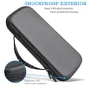 Storage Case Compatible for Playstation Portal, Hard Travel Carrying Case Bag for Gaming Console Portable EVA Shell Pouch Box Protective Cover Handbag Sleeve (Case Only) (fabrics) - 2