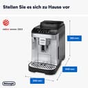 De’Longhi Magnifica Evo - Perfetto Kaffeevollautomat mit klassischem Milchaufschäumer, 4 One-Touch-Getränke, Cappuccino, Espresso Kaffeemaschine, Soft-Touch-Bedienfeld, Silber (ECAM292.33.SB) - 7