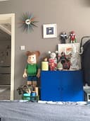 SHISEDECO Modern Sunburst Clock in Multicolor, Non Ticking Wooden Mid Century Retro Design Decorative Silent Wall Quartz Clocks for Home, Living Room, Office and Bedroom etc. - 3