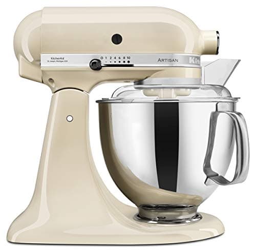 KitchenAid 4.8 Litre ARTISAN STAND MIXER 5KSM175PS with bowls and standard attachments (Almond Cream)