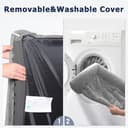 WESTERN HOME Hundebett Grosse/Mittelgroße Orthopädisches Hundebett Hundekissen Wasserdicht Hundekorb mit Waschbar Abdeckung, Geeignet für Mittelgroße und Grosse Hund, Grau, 106x76x19 cm - 6