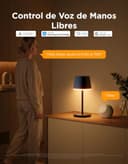 Govee Lámpara de Mesa Inalámbrica, RGBICWW Lámpara Mesita Noche LED Compatible con Matter Alexa, Regulable 500lm y Recargable 4800mAh, 72 Escenas, 2700-6500K para Sala de Estar Dormitorio y Escritorio - 6