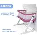 Chicco Next2Me Pop Up, Babybett für Neugeborene, Co-Sleeping-Kinderbett, Kompakter Verschluss, Überall transportierbar, Klappbare Riegel, Höhenverstellbar, Inklusive Matratze und Reisetasche, Rosa - 3