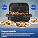 Philips Airfryer Serie 1000, Friggitrice ad aria con singolo/doppio cestello flexi da 7.1L e separatore, doppia resistenza e termostasti separati, RapidAir, 10 modalità, compatto, HomeID (NA154/00) - 4