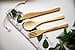 KitchenCraft Natural Elements Travel Cutlery Set, Reusable and Biodegradable Bamboo Knife, Fork and Spoon in Fabric Pouch - 6