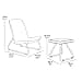 Keter Lounge Rio Patio Set, Set Arredo da Esterno con 2 Sedie e Tavolino, Grafite - 6