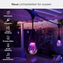 Nanoleaf Essentials Matter, LED Lichterkette Außen 30M Starter Kit (RGBICW) - Smarte und Mehrfarbige mit 16 Mio. Farben, IP65 Wasserdicht, 40 Dimmbaren Glühbirnen, WLAN, Bluetooth und Matter-fähig - 2