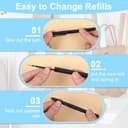 AOZUO Bolígrafos mágicos y recambios para cuaderno de práctica mágica, libros de trabajo de escritura a mano ranurados para niños, libro de práctica de escritura que desaparece, bolígrafo de tinta - 7