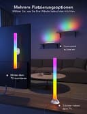 Govee RGBIC LED Lightbar, WiFi TV Hintergrundbeleuchtung für 45-70 Zoll mit Doppelte Lichtperlen, 3 Platzierungsoptionen, funktioniert mit Alexa und Google Assistant, dimmbare Weiß fürTV & PC - 8