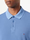 Tommy Hilfiger Polo para Hombre Garment Dye REG, Azul (Azul monocromático), L - 2