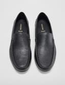 Geox Men's U SIRON A Moccasin, Black, 8 UK - 4