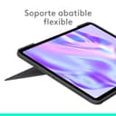Logitech Combo Touch, Funda con Teclado, iPad Pro 13 Pulgadas (M4)(2024) - Teclado retroiluminado extraíble con Soporte abatible, Escritura cómoda, Modo Multiuso, Disposición QWERTY Español - Grafito - 2
