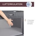 Chicco Next2Me Forever, 3-in-1-Babybett für Neugeborene, Bistellbett, das zu einem Montessori-Bett wird, bis 4 Jahre (22 kg), verstellbare Höhe, gute Luftzirkulation, 4 Räder, inklusive Matratze - 10