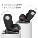 KikkaBoo Silla Coche Bebé Grupo 0 1 2 3 i-MOOVE 2, i-Size 40–150 cm con ISOFIX, 360° Giro, Reclinable, Reposacabezas Ajustable, Negro - 7