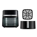 Russell Hobbs Freidora de Aire, Air Fryer, Freidora sin Aceite 8,3 L, XXL [tamaño compacto, bajo nivel ruido, pizzas de 26 cm] Satisfry (piezas aptas lavavajillas, pantalla táctil, grill) 27632-56 - 11