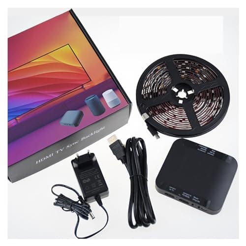 Sync Box - Luci LED per TV, strisce di retroilluminazione intelligenti con controllo app, sincronizzazione musica, sistema di illuminazione intelligente