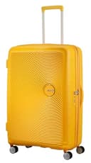 American Tourister Soundbox - Hard Shell Suitcase 77 cm Large - Trolley Suitcase with 4 wheels, TSA Lock, Expandable & Light - 97/110 L - Yellow (Golden Yellow) - 6