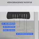 FLEXISPOT Höhenverstellbarer Schreibtisch Gestell mit 4-Fuß-Gestell & Dualmotor – Premium Standing Desk/Workstation mit Sitz-Steh-Erinnerung, 150 kg Tragkraft, kompatibel 120–200×70–90 cm - 7