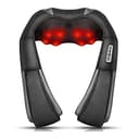 Neck Massager, Deep Tissue 3D Kneading, by iKristin, Portable, with Heat, Shiatsu Massager for Neck, Back, Shoulder, Foot and Leg, at Home and Car, Suitable for Women and Men(Gray) - 1