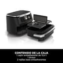 Ninja Foodi FlexDrawer Freidora de aire con compartimento doble, 10,4 l, 7 en 1, no usa aceite, con divisor de cestas extraíble, piezas antiadherentes y aptas para lavavajillas, en negro, AF500EU - 2