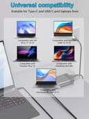 90W 65W USB C Cargador para HP Spectre x360 13 14 15 Envy x360 14 15 16 17 Inch 2-in-1 Pavilion Plus 14 EliteBook,ProBook,ZBook Firefly,Elite Dragonfly, c640 c645 Fortis Chromebook Portatil - 3