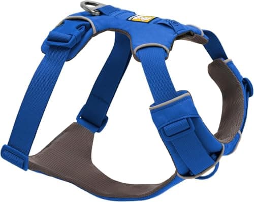 RUFFWEAR Arnés de Gama Frontal, arnés para Perro Extra Grande, arnés Reflectante en Y, Ajustable, cómodo, Acolchado, para Caminar y Correr, 2 Accesorios de Correa y Anillo, Small, Blue Pool