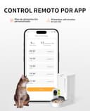 PETKIT Comedero Gato Automatico con Cámara, 1080P HG, Función AI, Dispensador Comida Gatos/Perros 3L, 2.4G WiFi, Audio Bidireccional, App Control, Cuenco de Acero Inoxidable - 4