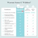 Sense-U Pro Baby-Bewegungsmonitor (große Reichweite): Erfasst Bewegung, Umdrehen & Temperatur überall, mit Vibrationswecker, akustischen Alarmen & Schlaferfassung - 7