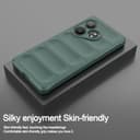 ESTH® Liquid Silicone Hülle für Realme GT 6T 5G/Realme GT Neo6/GT Neo6 SE mit Antibakteriellem Schutz und Kratzfestes weichem Mikrofaserfutter, Rundumschutz Stoßfeste Handyhülle Case, Grün - 2