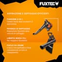 FUXTEC Soffiatore/Aspirafoglie a Batteria 40V 2-in-1 FX-E2LBSSET, Set Completo con 2 Batterie 2Ah e Doppio Caricatore, Potenza 685 m³/h, Impugnatura Ergonomica, Regolatore di Velocità - 5