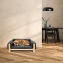 Ferplast Cuccia Cani e Gatti in Legno Certificato FSC® con Cuscino Morbido, Stile, Comfort e Durevolezza, 84 x 52 x h 34 cm. - 7