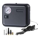 NINMORTH Portable 12V Air Compressor for Car Tires, Corded Electric Inflator with Digital Display, Cable, 4 Nozzles, 150PSI, Black - 1