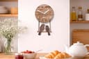 Dekori - Reloj De Pared Moderno De Madera con Péndulo. Preciso Y Silencioso, Apto para Todas Las Estancias De La Casa: Cocina Salón Comedor. Producto Original Dekori, Fabricado En Italia. (WOT) - 8