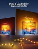 Govee Luci LED TV WiFi RGBICW da 5m con Fotocamera, LED TV Retroilluminazione 3 Lite con Correzione Fish-Eye Funzione, 4 Colori in 1 Lampada, Controllo Vocale e APP, Aplicable a TV da 75-85 pollici - 4